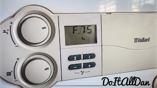 Vaillant Ecotec Plus 615 F75 Or F22 Fault Code How To Top System Pressure Up On A Boiler [upl. by Rohclem]