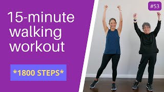 15 minute Walking Workout for Seniors Beginners [upl. by Ley968]