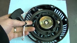 HOW TO  Generator Pull Cord Repair [upl. by Aerona729]