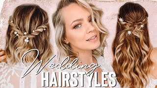 Wedding Hairstyles you can do BY YOURSELF  Kayley Melissa [upl. by Yarased913]