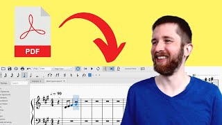 How to Convert a PDF File into Sheet Music that you can Edit MuseScore 3 Quick and Easy Import [upl. by Eceinehs166]