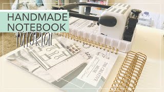 How To Make A Notebook At Home To Sell  Handmade Notebooks Using The Cinch by We R Memory Keepers [upl. by Nugesulo]