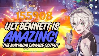 Bennett  Best Team Combo  Genshin Impact Bennett DPS Showcase [upl. by Kwang]