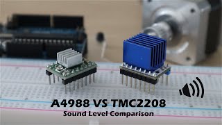 TMC2208 Vs A4988 Stepper Motor Driver Sound Level Comparison [upl. by Assetak]