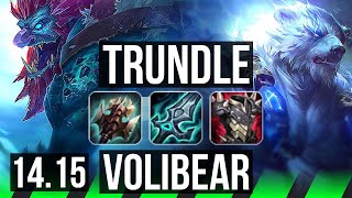 TRUNDLE vs VOLIBEAR JGL  6214  EUNE Master  1415 [upl. by Ainslee]