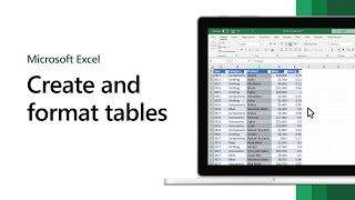 How to create and format tables in Microsoft Excel [upl. by Atteynad]