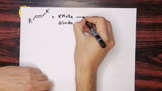 Oxidación de alquenos con Permanganato de Potasio [upl. by Nor]