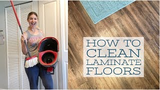 HOW TO CLEAN LAMINATE FLOORS  OCEDAR MICROFIBER MOP REVIEW [upl. by Xenia702]