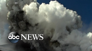 10 injured in explosion on erupting Mount Etna volcano [upl. by Tenaj]