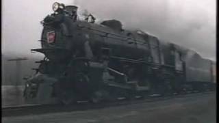 PRR K4 1361 Steam Locomotive 1987 Trial Run [upl. by Hallette]