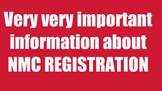 Very very important information about nmc RegistrationRens vlogs [upl. by Eseer]