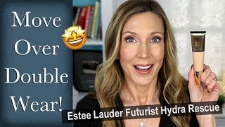 Foundation Friday Over 50  Estee Lauder Futurist Hydra Rescue [upl. by Hsan]