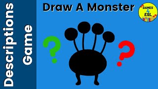 ESL Description Game  Draw A Monster [upl. by Auqinot]