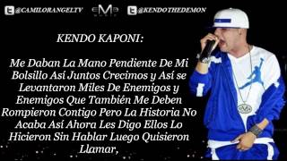 AMIGOS EN LAS BUENAS AMIGOS EN LAS MALAS CON LETRA  KENDO KAPONI [upl. by Aterg]