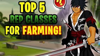 AQW  TOP 5 REPUTATION Classes For FARMING In AQW NonMember  GAMEPLAY [upl. by Lebisor]