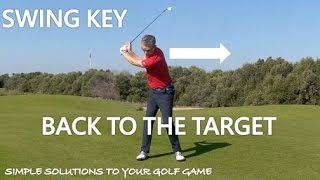 Swing Key  Keep Your Back To The Target [upl. by Ecyor]