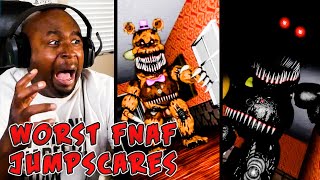 Try Not to Get Scared Challenge  Worst FNAF Jump Scares [upl. by Shult]