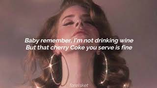 Lana Del Rey  Bartender lyrics [upl. by Ploch]