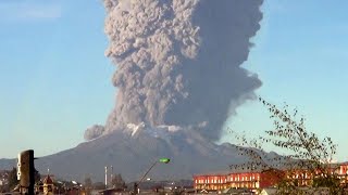 5 Monster Volcano Eruptions Caught On Camera [upl. by Ecnadnak]