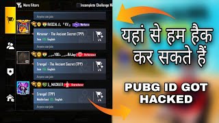 How to Hack Pubg ID   New tricks of hack Pubg Mobile account 🔥 [upl. by Etnaed]