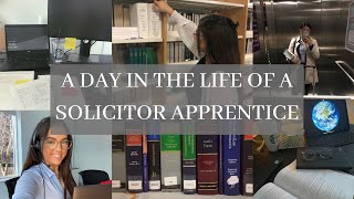 A DAY IN THE LIFE OF A SOLICITOR APPRENTICE  My Legal Career [upl. by Eilatam]