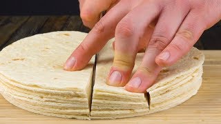 Stack 10 Tortillas Cut 4 Strips And Grab A Bundt Pan [upl. by Aihsekal536]