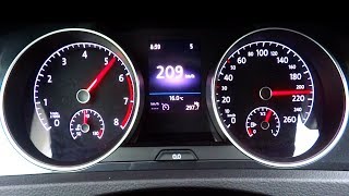 VW Golf 15 TSI Acceleration 0200 Test [upl. by Akkina]