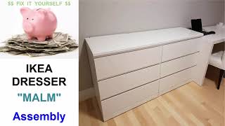 IKEA quotMALMquot Dresser Assembly [upl. by Eahcim]