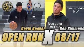 Devin Booker Ben Simmons Trey lyles Destroy Open gym crazy [upl. by Vaientina]