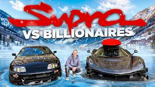 1000HP Supra terrorizing Billionaires Hypercarmeet in Switzerland [upl. by Nahtahoj]