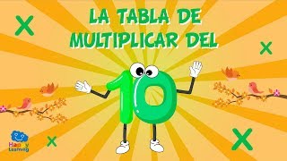 La tabla de multiplicar del 10  Vídeos Educativos para Niños [upl. by Uol]