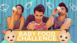 BABY FOOD Challenge  Rimorav Vlogs [upl. by Yevreh]