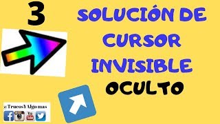 🖱️Cursor invisible👌3 SOLUCIONES 2024cursor invisible windows 10el puntero del mouse no se ve [upl. by Souza727]