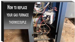 How to replace your gas furnace thermocouple [upl. by Nahshu]