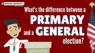 Whats the difference between a primary and a general election [upl. by Ahsienot744]