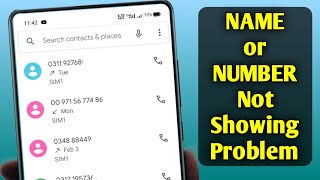 Fix Call Logs Not Showing or Contact Name Not Showing in Call log [upl. by Ertha]