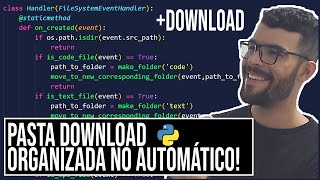 Python Automação  Monitoramento  Criação de Pastas AUTOMÁTICOS [upl. by Burkhart]