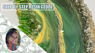 173 STEP BY STEP RESIN GEODE [upl. by Amick]