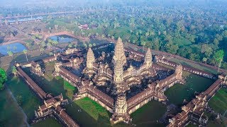 Angkor Wat Cambodia from the sky  2018 [upl. by Alex591]