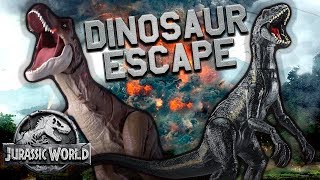 Jurassic World Dinosaur Escape  Official Lyric Video  Mattel Action [upl. by Bennir]