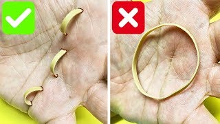 3 MAGIC Rubber Band TRICKS YOU CAN DO at Home [upl. by Adnelg]