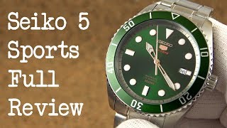 Seiko 5 Sports SRPB93K1 Full Review [upl. by Scrope]