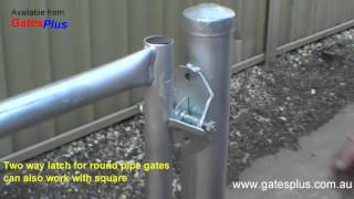 Gate Latch 2 way for round pipe and square [upl. by Carlock208]