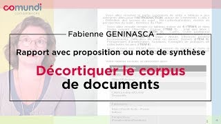 Note de synthèse 25  décortiquer le corpus de documents [upl. by Wieren]