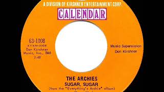 1969 HITS ARCHIVE Sugar Sugar  Archies a 1 recordmono 45 [upl. by Enattirb]