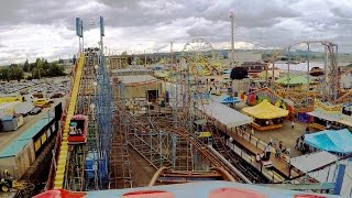 Wildcat front seat onride HD POV 60fps Washington State Fair [upl. by Aelhsa]