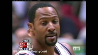 Alonzo Mourning  Jerry Stackhouse scrum [upl. by Tager616]