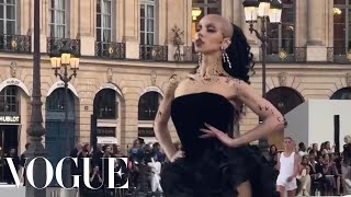 FKA Twigs Walks at Vogue World [upl. by Aihsyak]