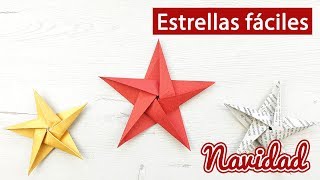 ⭐ Cómo hacer una estrella de papel fácil para Navidad [upl. by Elissa]