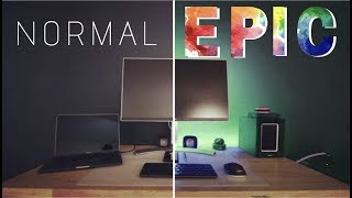 EASY to Install RGB Light Strips for an EPIC Desk Setup [upl. by Airdnahc383]